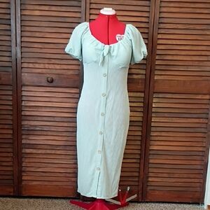 Mint Green Midi Dress